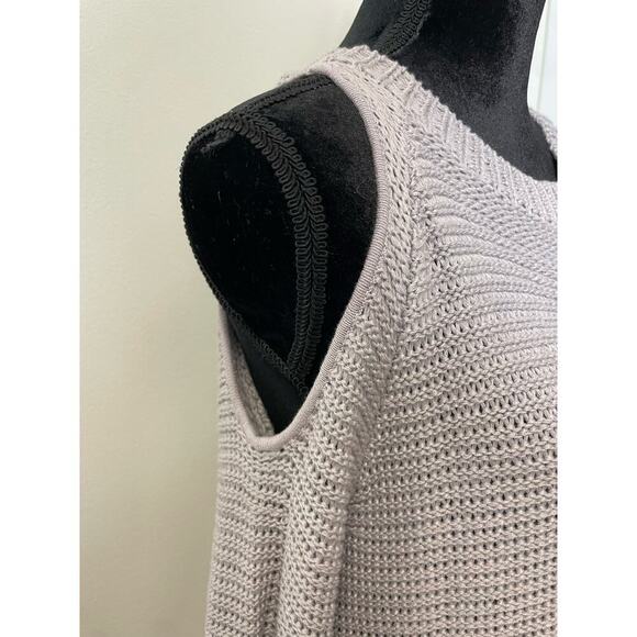Show Me Your Mumu Mellow Gray Cold Shoulder Sweater Mini Dress Sz XS - Picture 4 of 5
